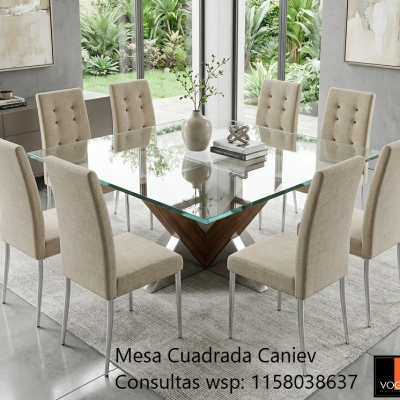 (Art. 206) Mesa Cuadrada Caniev